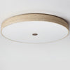 yellow travertine brass flush mount ceiling light