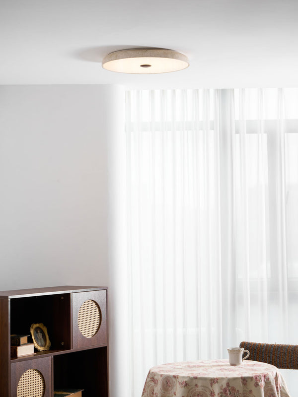 yellow travertine brass flush mount ceiling light