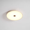 yellow travertine brass flush mount ceiling light