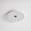yellow travertine brass flush mount ceiling light