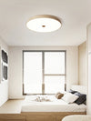 yellow travertine brass flush mount ceiling light