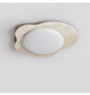 yellow travertine cloud flush mount ceiling light