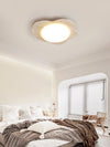 yellow travertine cloud flush mount ceiling light