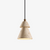 yellow travertine cone pendant light 2