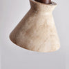 yellow travertine cone pendant light 3