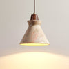 yellow travertine cone pendant light 3