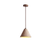 yellow travertine cone pendant light