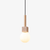 yellow travertine cube globe pendant light