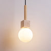 yellow travertine cube globe pendant light