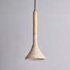 yellow travertine cylinder pendant light 2