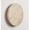 yellow travertine disc led wall sconce