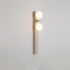 yellow travertine disc wall sconce 2