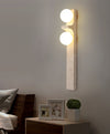 yellow travertine disc wall sconce 2