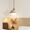 yellow travertine dome pendant light