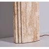 yellow travertine fabric table lamp