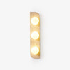 yellow travertine glass globe plug in wall sconce