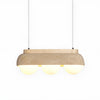 yellow travertine glass orb pendant light