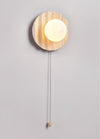 yellow travertine glass sphere wall sconce