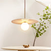 yellow travertine gold pendant light