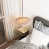 yellow travertine gold pendant light