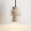 yellow travertine hourglass pendant light