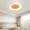 yellow travertine led halo flush mount ceiling light