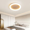 yellow travertine led halo flush mount ceiling light