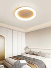 yellow travertine led halo flush mount ceiling light
