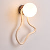 yellow travertine opal glass globe wall sconce 2