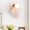 yellow travertine opal glass globe wall sconce 2