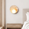 yellow travertine opal glass globe wall sconce 5