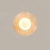 yellow travertine opal glass globe wall sconce 8