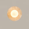 yellow travertine opal glass globe wall sconce 8