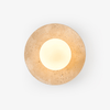 yellow travertine opal glass globe wall sconce 8