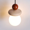 yellow travertine opal glass pendant light 3