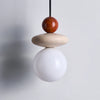 yellow travertine opal glass pendant light 3