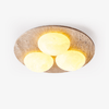 yellow travertine oval flush mount ceiling light