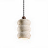 yellow travertine pebble pendant light