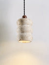 yellow travertine pebble pendant light