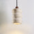 yellow travertine pebble pendant light