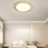 yellow travertine pebbled flush mount ceiling light
