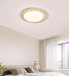 yellow travertine pebbled flush mount ceiling light