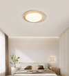 yellow travertine pebbled flush mount ceiling light