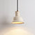 yellow travertine ribbed dome pendant light