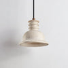 yellow travertine ribbed dome pendant light
