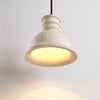yellow travertine ribbed dome pendant light