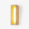 yellow travertine sculptural led wall sconce 3