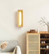 yellow travertine sculptural led wall sconce 3
