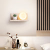yellow travertine shelf wall sconce