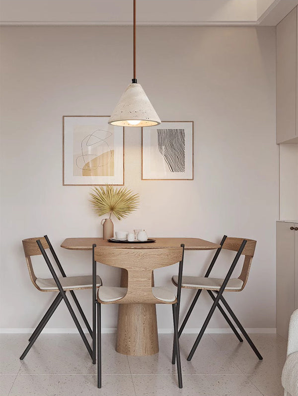 yellow travertine solid wood chandelier for bedroom